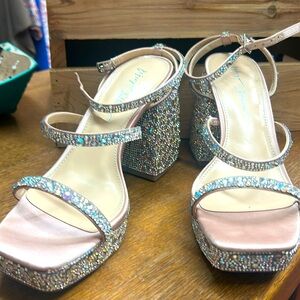 Betsy Johnson fabulous Rhinestone Heels!